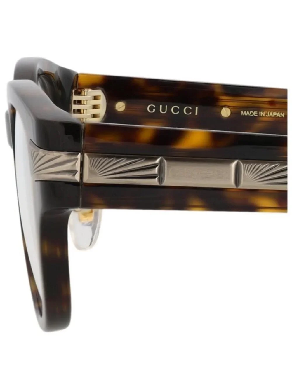 New Gucci Womens Round/Oval Havana Havana Transparent Fashion Designer Eyeglasse